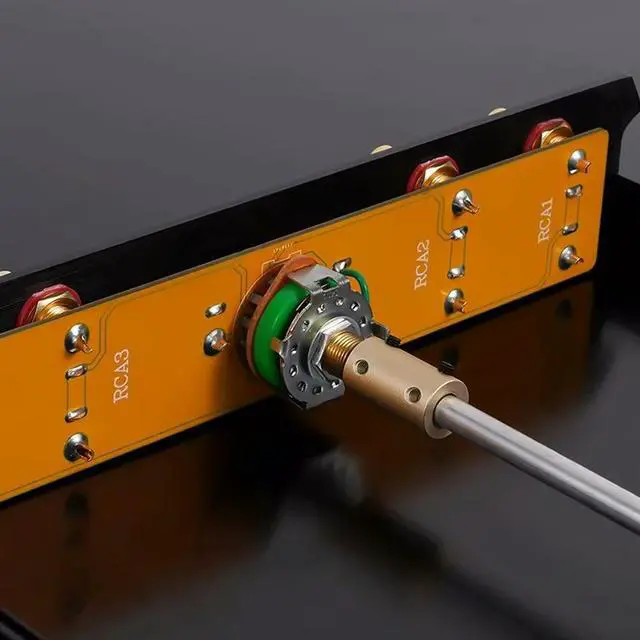 Alt view image 3 of 3 - High-Fidelity Zero Loss 4-Channel Audio Signal Input Switcher 4-to-1 Passive Preamp Signal Controller