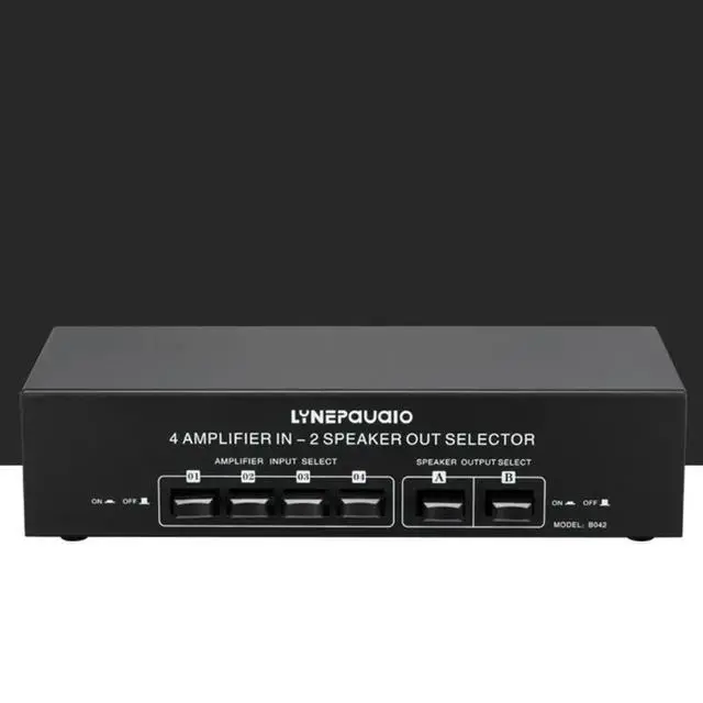 Alt view image 2 of 3 - 4 In 2 Out Passive Amplifier Speaker Selection Switcher Speaker Switch Distributor Comparator Sound Lossless