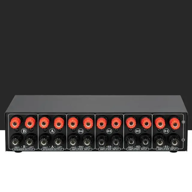 Alt view image 3 of 3 - 4 In 2 Out Passive Amplifier Speaker Selection Switcher Speaker Switch Distributor Comparator Sound Lossless