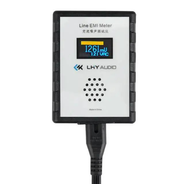 Alt view image 3 of 3 - Oled digital display mains noise tester emi measurement instrument wideband ac power voltage meter ripple analyzer