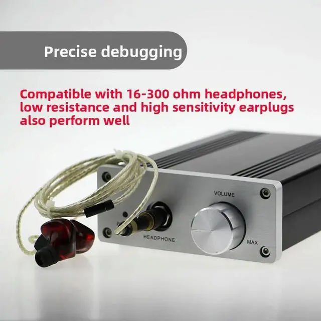 Alt view image 3 of 3 - 2019 big mouth dual voltage audiophile headphone amplifier diy tube-style mobilephonepreamplifier hifi headphone power amplifier