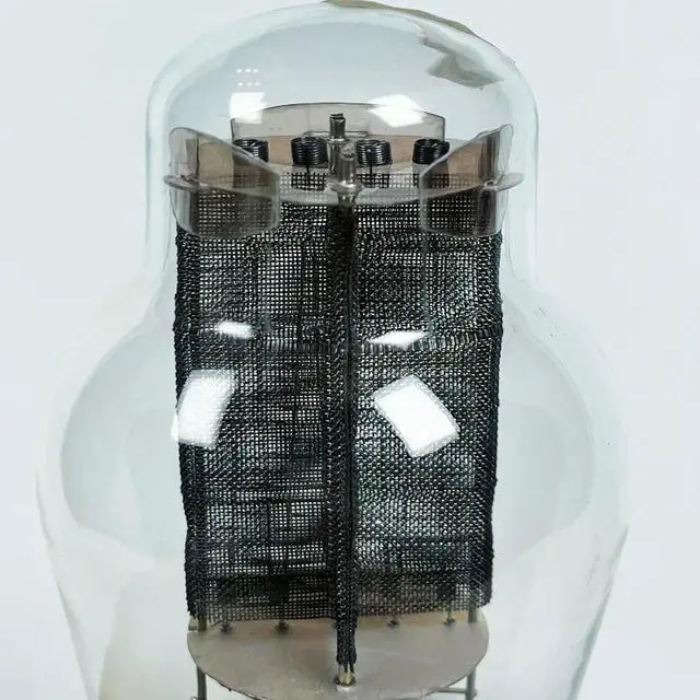 Alt view image 2 of 3 - Jinyin Re 2A3 Mesh Screen Anode Electronic Tube WE2A3-G Upgraded Version Spring Hook High Frequency Beautiful