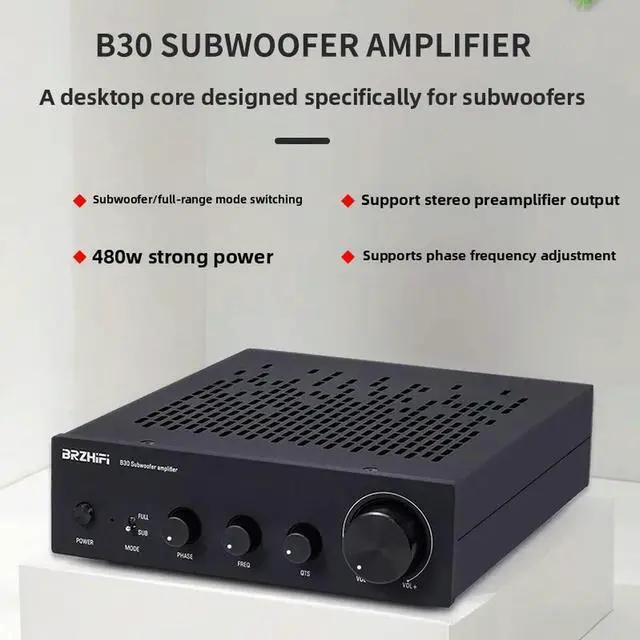 Main image of BRZHIFI B30 Mono High Power Full Range / Subwoofer TPA3255 Audiophile Digital Amplifier 480W
