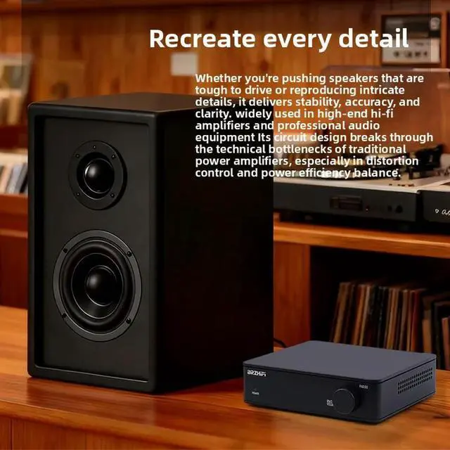 Alt view image 3 of 3 - Small Home Audiophile Digital Amplifier TPA3255 Dual Core Power Amplifier PAD-30