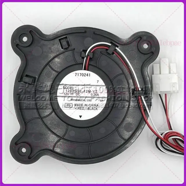 Alt view image 3 of 3 - for refrigerator Fan motor for refrigerator freezer 12035GE-12M-YT 12V DC 0.26A