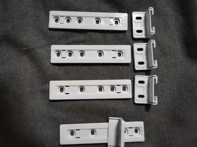 Alt view image 3 of 3 - Fridge door slide rail mounting kit refrigerator door sliding guide integrated cupboard built in kit