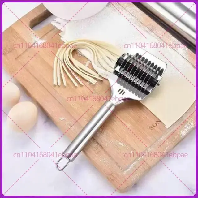 Alt view image 3 of 3 - 1pcs Stainless Steel Manual Spaghett Cutter Pasta Machine Dough Noodles Maker Ginger Garlic Roll Crusher Kitchen Cooking Gadgets