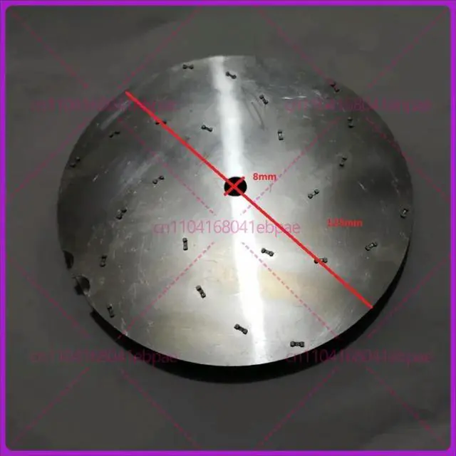 Alt view image 2 of 3 - 125mm diameter Vacuum Cleaner Parts flat aluminum impeller for motor fan blade thickness 7mm
