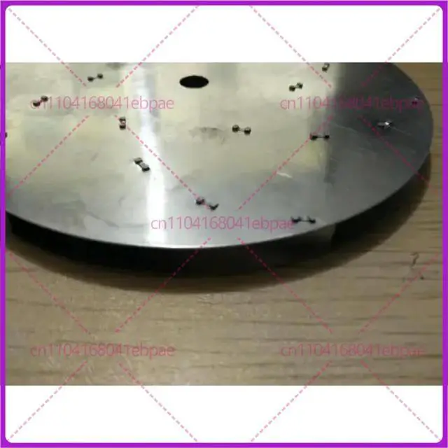 Alt view image 3 of 3 - 125mm diameter Vacuum Cleaner Parts flat aluminum impeller for motor fan blade thickness 7mm