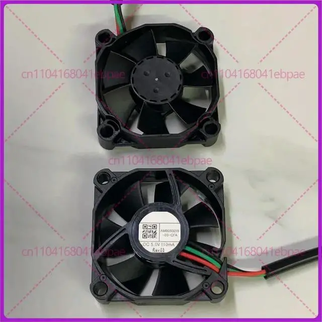 Alt view image 2 of 3 - For AMO AMB050015-03-CFA 5V 5015 Automotive LED Headlight Accessories Cooling Fan
