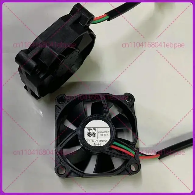 Alt view image 3 of 3 - For AMO AMB050015-03-CFA 5V 5015 Automotive LED Headlight Accessories Cooling Fan