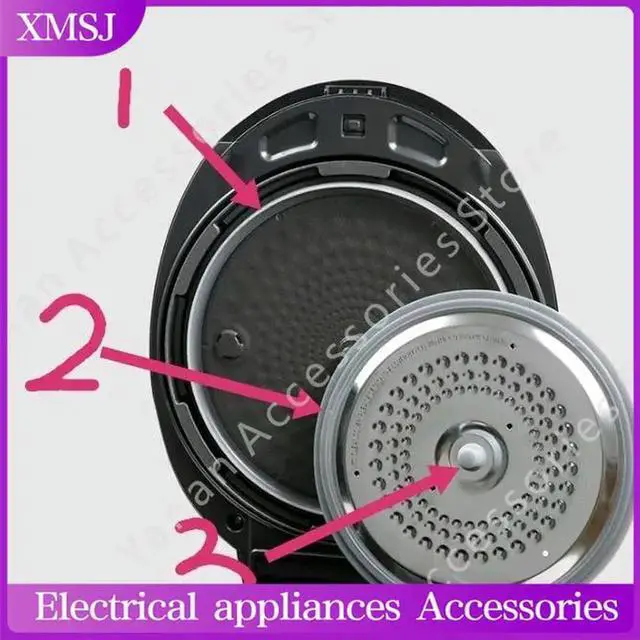 Main image of accessories for cuckoo rice cooker seal ring/skin plug/cleaning lid rubber ring 3-piece set
