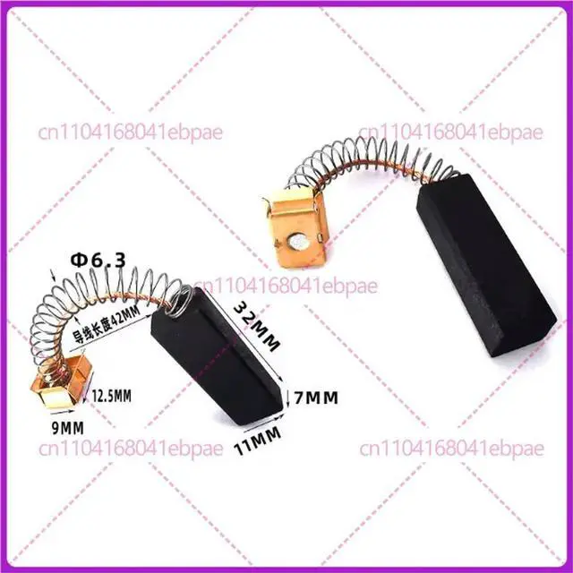 Main image of 1 Pair Vacuum Cleaner Parts Carbon Brush 7*11*32mm