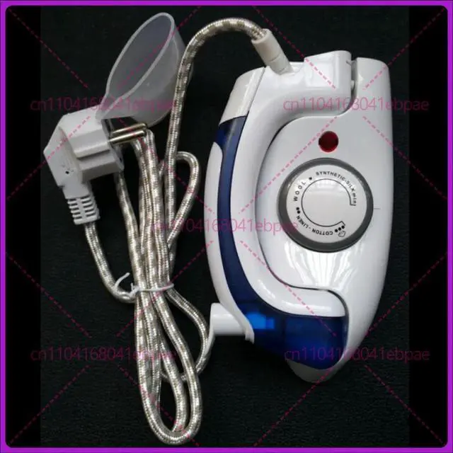 Alt view image 2 of 3 - fashion foldable 3 gears variable temperature control manual travel mini iron steam handle rotary 90 degree 700w