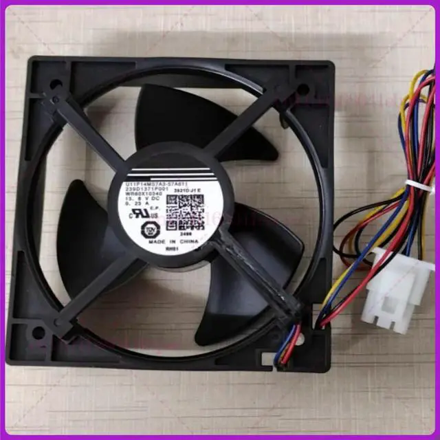 Alt view image 2 of 2 - U11P14MS7A3-57A611 Evaporator Fan WR60X10340 Refrigerator Fan 13.6v0.23A