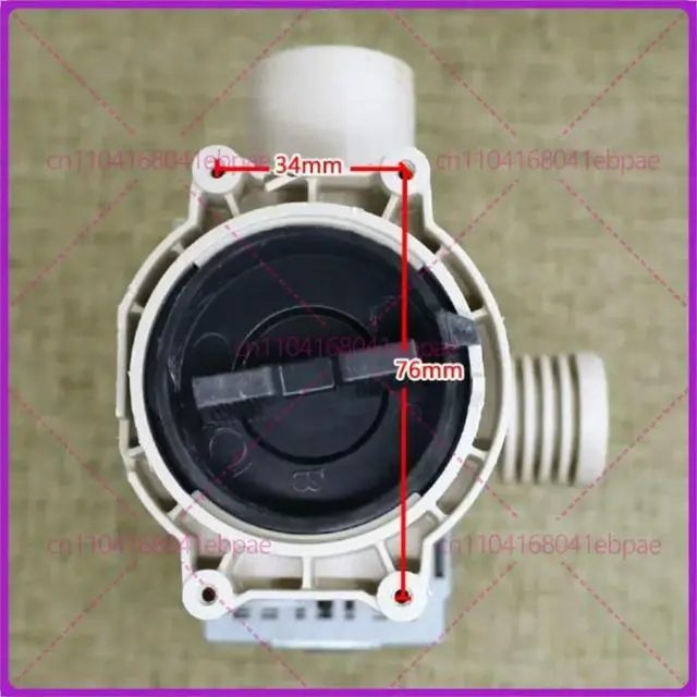 Alt view image 3 of 3 - for Haier front-loading washing machine 0022150033660401D drain pump drain motor 0022150033660401A 0022150033660401G