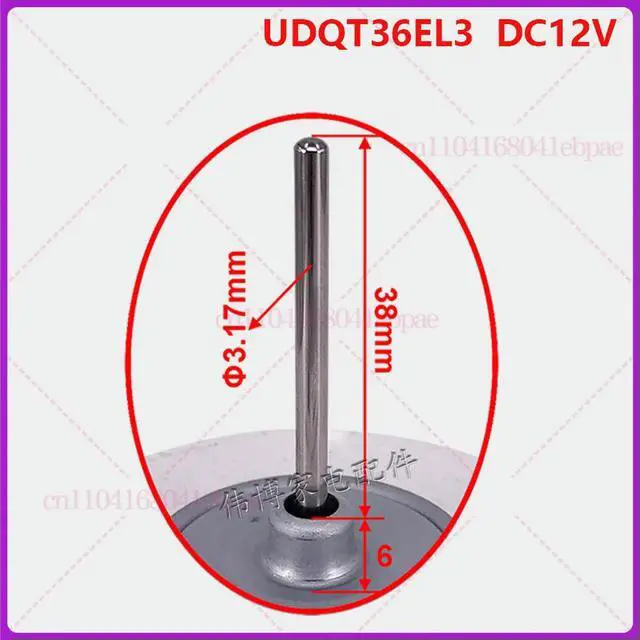 Alt view image 3 of 3 - This DC fan motor UDQT36EL3 is suitable for the GE double-door refrigerator's cooling fan motor