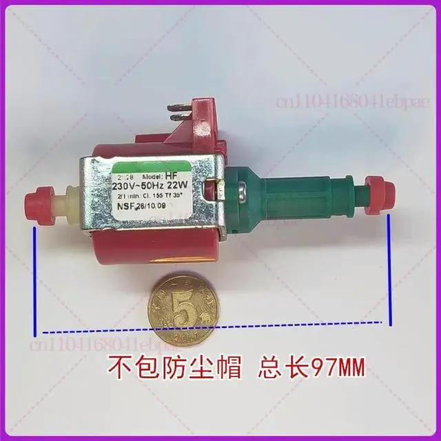 Alt view image 2 of 3 - Coffee Machine Parts HF Series AC220V Electromagnetic Pump 22W Self-Priming Coffee Machine Steam Cleaner Water Pump