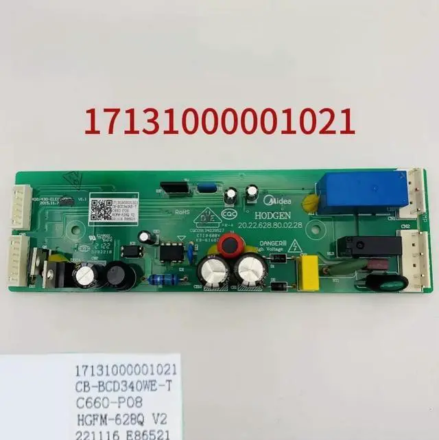 Main image of for Midea refrigerator pc board control panel board display board 17131000001021 CB-BCD400WE-T CTTC-400WE-MD-PCB KB6150