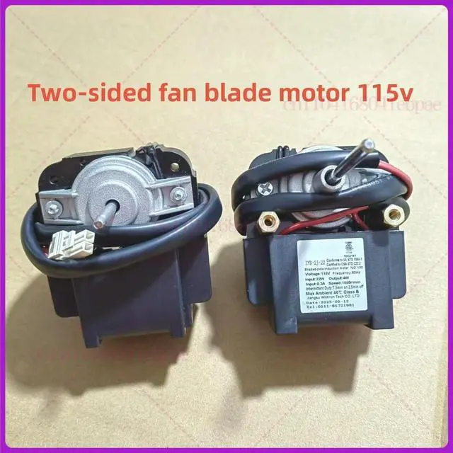 Alt view image 3 of 3 - ZYD-2J-22 Series Refrigeration Fan Input 22W Output 4W 1550RPM 115V Freezer Fan Shaded-Pole Induction Motor For Refrigerator