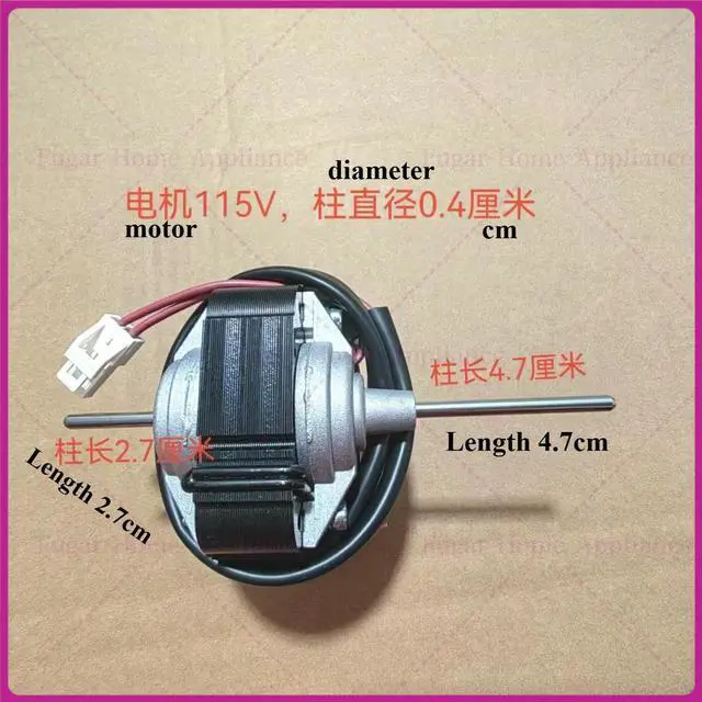 Alt view image 2 of 3 - Refrigeration Fan Input 22W Output 4W 1550RPM 115V Freezer Fan ZYD-2J-22 Series Shaded-Pole Motor