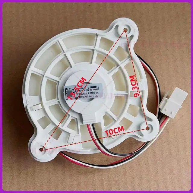 Alt view image 3 of 3 - Fan Motor DA31-00287B 00334C-00305A 1870RPM 0.21A DC12V Cooling Fan For Refrigerator Spare Parts Replacement