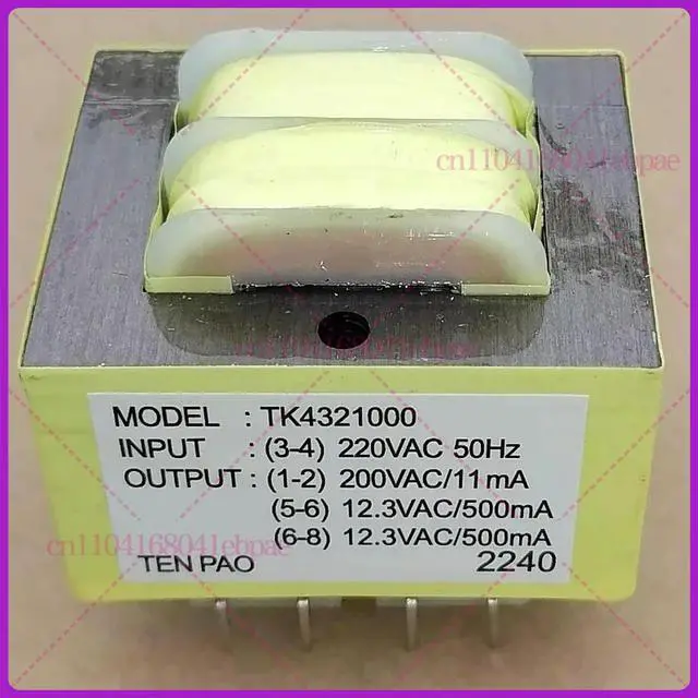 Alt view image 3 of 3 - TK4321000 Dual 12.3V 500mA wall-hung boiler water heater power board transformer 200V11mA pin 8-pin