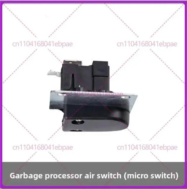 Alt view image 3 of 3 - Button + Air Pipe + Micro Switch 3pcs set for insinkerator food waste processor air switch pneumatic micro-motion 32mm button