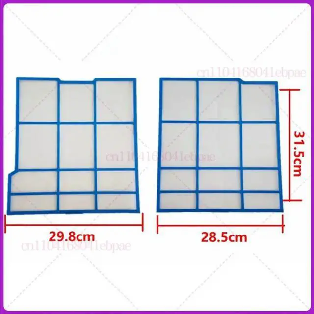 Main image of a set Air Conditioner filter sets Left 31.5X29.8cm Right 31.5X28.5cm Hitachi Old machine custom Not Plastic border