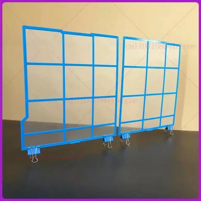 Alt view image 2 of 3 - a set Air Conditioner filter sets Left 31.5X29.8cm Right 31.5X28.5cm Hitachi Old machine custom Not Plastic border
