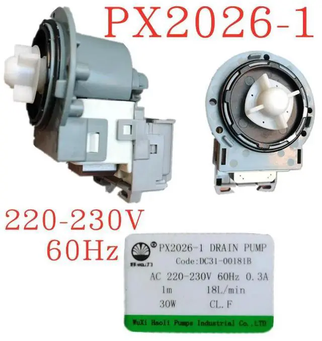 Main image of DC31-00181B for washing machine drain pump motor PX2026-1 60HZ