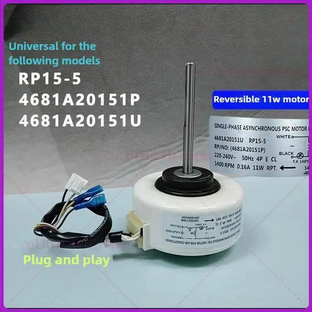 Main image of For Air Conditioning FAN MOTOR FOR ROOM AIR CONDITIONER 4681A20151U 4681A20155P AC220-240V 11W Parts
