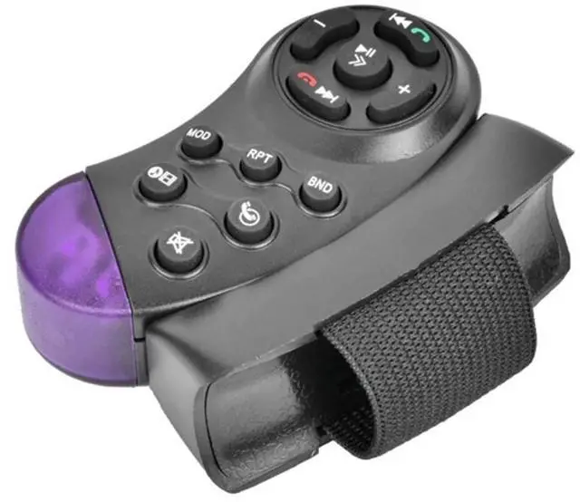 Main image of Universal Steering Wheel Remote Control 11 Buttons for Car CD DVD MP5 Player