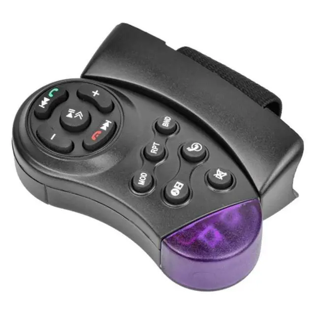 Alt view image 2 of 6 - Universal Steering Wheel Remote Control 11 Buttons for Car CD DVD MP5 Player