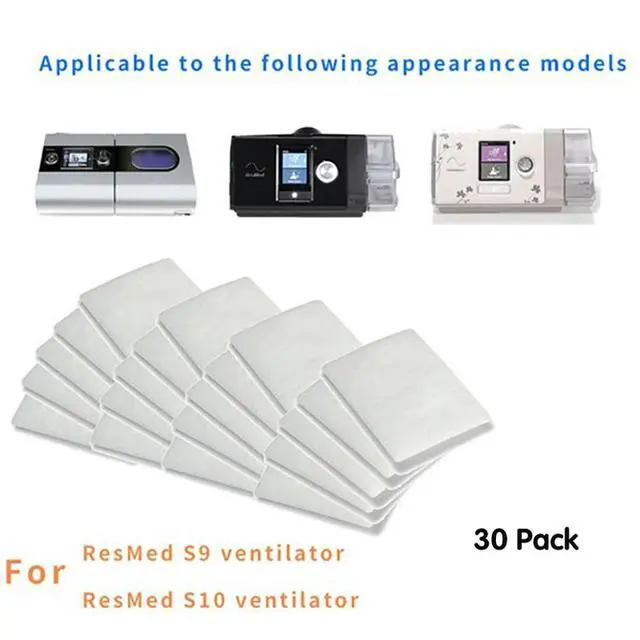 Alt view image 3 of 6 - 30Pcs Disposable Air Filters Premium Disposable Universal Replacement Filters for ResMed AirSense 10 AirCurve10 S9