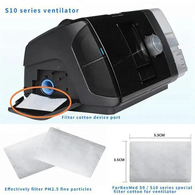 Main image of 30Pcs Disposable Air Filters Premium Disposable Universal Replacement Filters for ResMed AirSense 10 AirCurve10 S9