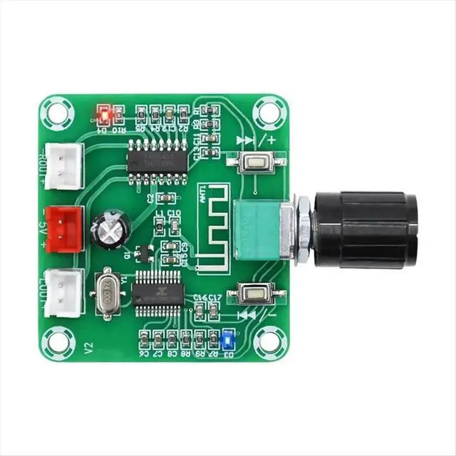 Alt view image 3 of 6 - Digital PAM8403 Small Power 5W Amplifier Board 2 Channel Bluetooth 5.0 DIY Home Sound Speaker Amp Module