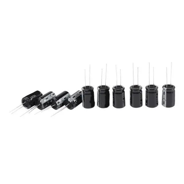 Alt view image 2 of 6 - 10 Pcs 35V 1000uF 105C Radial Lead Electrolytic Capacitor 13mm x 20mm