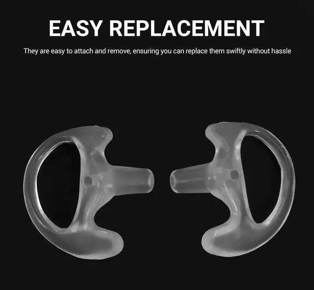 Main image of Soft Radio Earmold Replacing Earpiece Insert Acoustic Coil Tube Audio Kits Headphone Accessories L