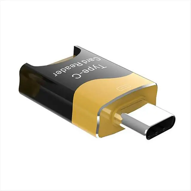 Alt view image 2 of 3 - Mini Type-C Card Reader Mobile OTG Card Reader Hidden Card Slot Plug and Play Flash Drive TF Card Reader