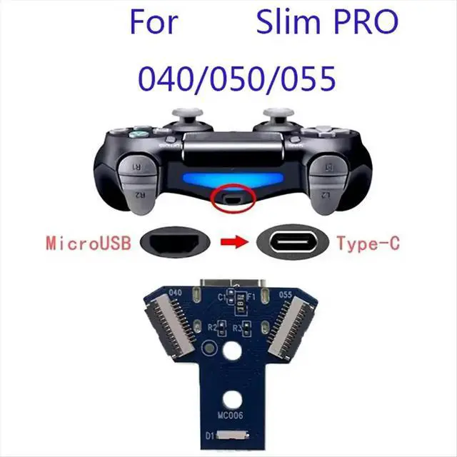 Alt view image 3 of 6 - DIY Type-C for -040 050 055 Charging Port Socket Circuit LED Board Replacement for Slim