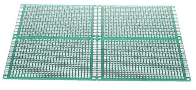 Alt view image 3 of 6 - 4pcs Double-Side Prototype FR-4 PCB Stripboard Universal Printed Circuit Board 6*8cm Size