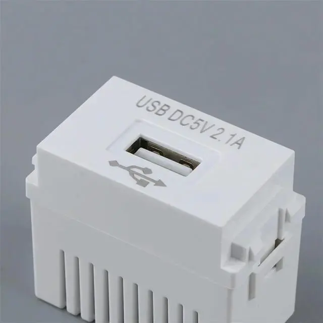 Alt view image 2 of 6 - Mobile Phone Charging Panel USB Power Module 220V Socket 5V Transformer 2.1A USB Charging Power Socket Switching Adapter