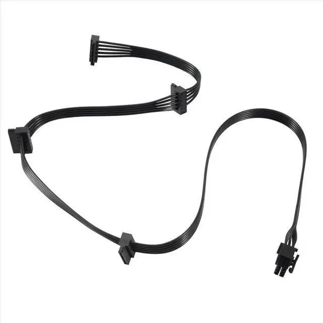 Alt view image 3 of 6 - PCIe 6Pin Male to 4 Power Supply Cable for Focus+/ MK3/ FX/ P Series 850PX 750PX 650PX 550PX PSU