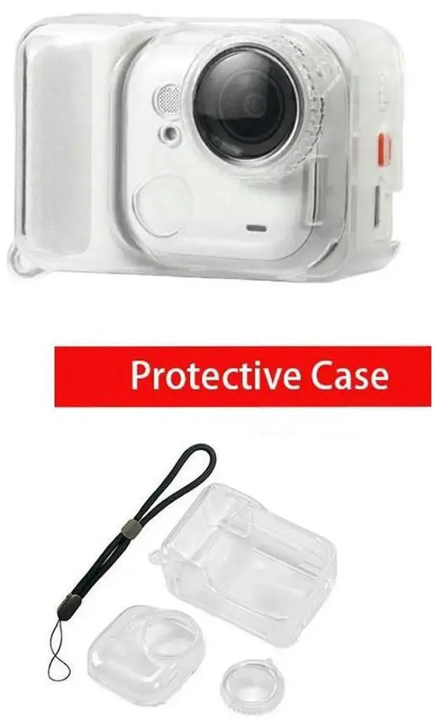 Main image of Camera Case for GO Ultra,Shockproof Anti-Slip Silicone Protective Cover with Lens Cap,Action Camera Accessories