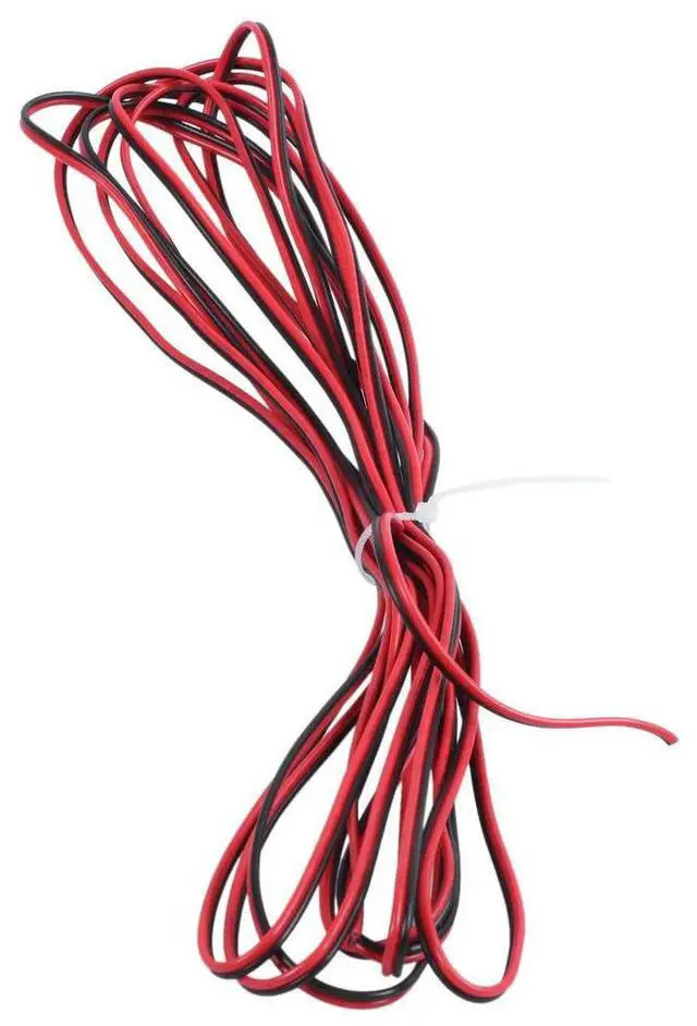Alt view image 3 of 6 - 5M 22AWG Red Black Dual Core Electric Cable Wire for Car Auto Speaker
