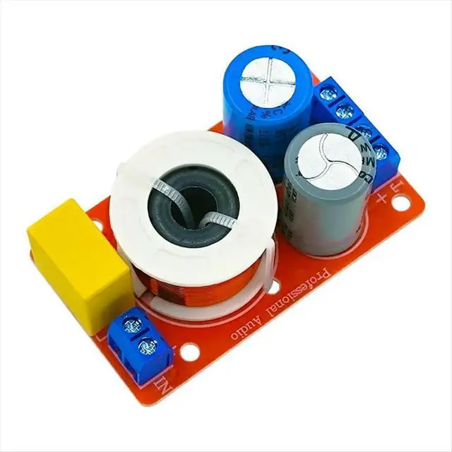 Alt view image 2 of 6 - 80W Audio Speaker Crossover High Low Two-Way Audio Crossover Home Speakers Filter for Center Bookshelf Speaker