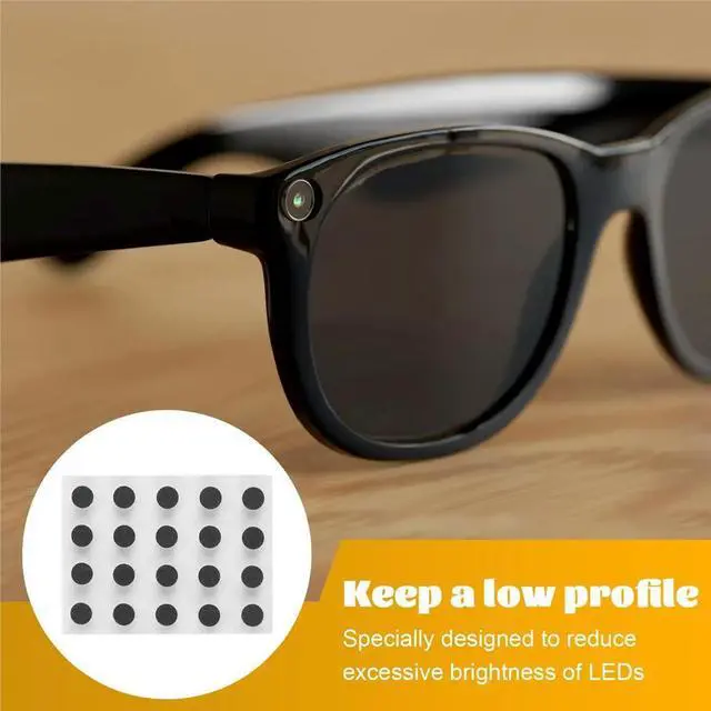 Main image of 20pcs Glasses LED Light Cover Sticker for and , Anti-Glare Privacy Design