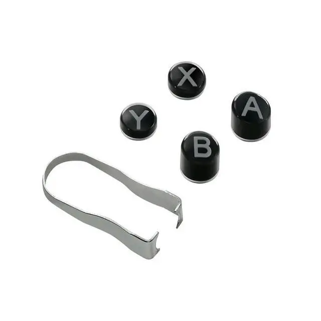 Alt view image 2 of 6 - Keycap Replacement for NS62 for ES/ES Pro KK3 TT Series Controllers for Switch Layout B A X Y Buttons Black