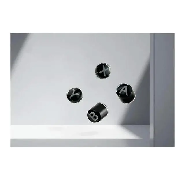 Alt view image 3 of 6 - Keycap Replacement for NS62 for ES/ES Pro KK3 TT Series Controllers for Switch Layout B A X Y Buttons Black